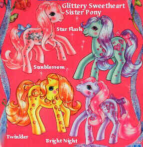 Glitzerlicht-Ponys