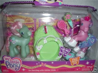 Ice Skating Ponies with Bonus Pony